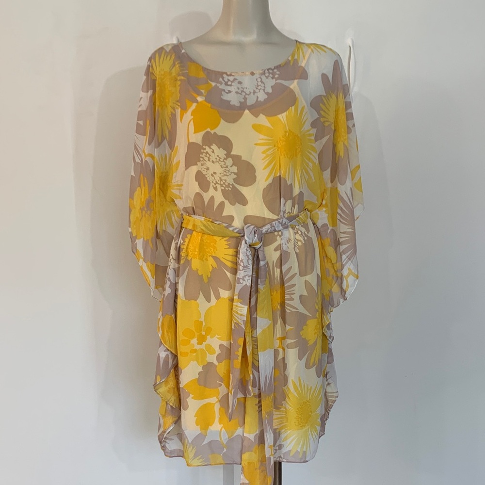 Trina Turk, yellow dress size medium